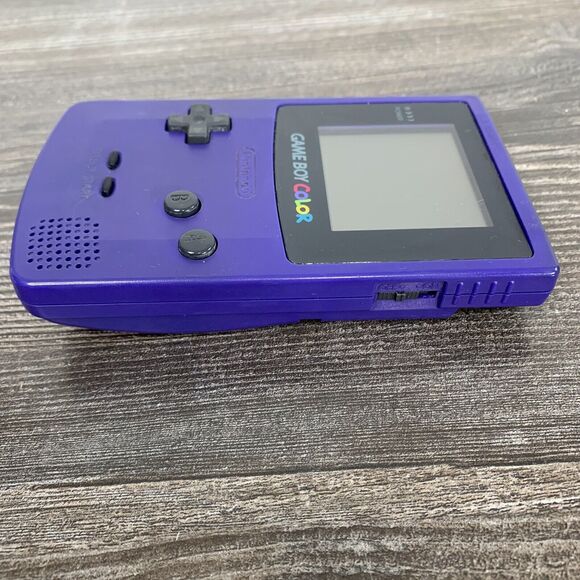 Nintendo Game Boy Color CGB-001 Grape Purple OEM Tested Works - Picture 4 of 10